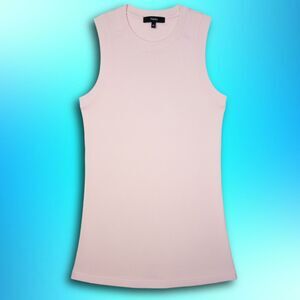 Size Medium Pale Pink Ribbed Theory Tank Top